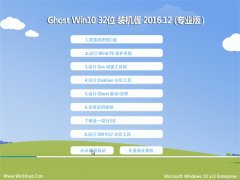 ëGhost Win10 X32 רҵ V201612(⼤)