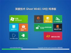 深度技术Windows8.1 超纯纯净版64位 2021